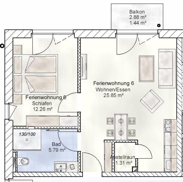 Sporthotel Neuruppin - Apartmenthaus Mit Ferienwohnungen Dış mekan fotoğraf